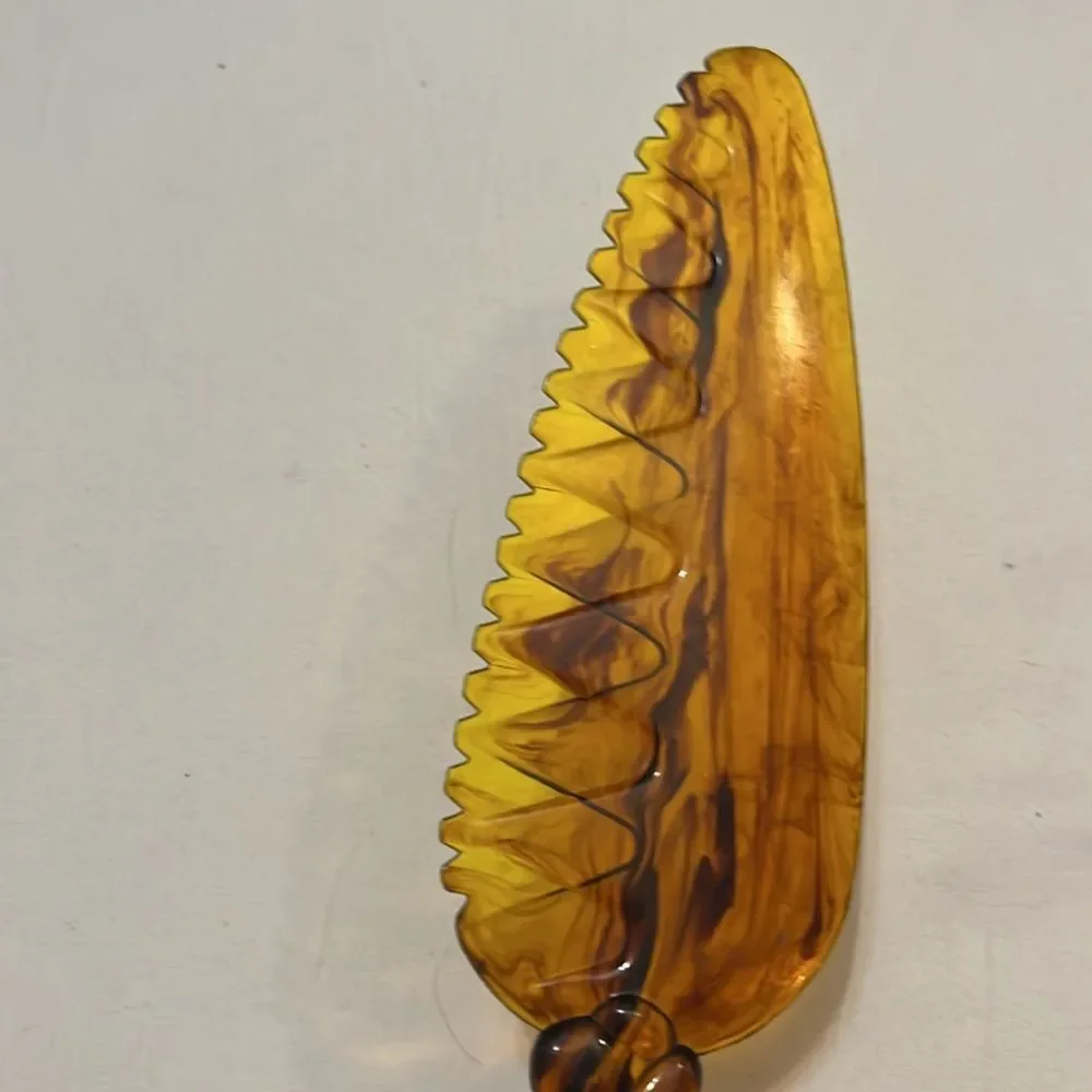 Vintage Amber and Brown Decorative Knife Braided Handle